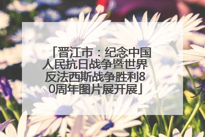 晋江市：纪念中国人民抗日战争暨世界反法西斯战争胜利80周年图片展开展