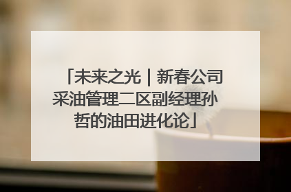 未来之光｜新春公司采油管理二区副经理孙哲的油田进化论