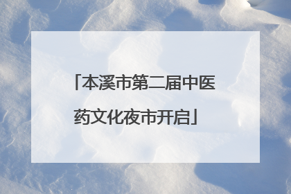 本溪市第二届中医药文化夜市开启