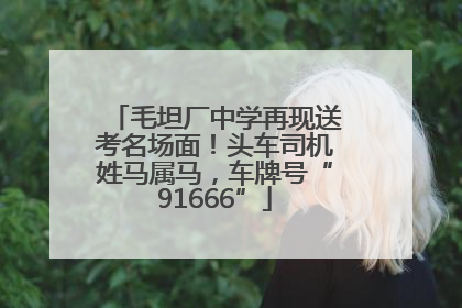 毛坦厂中学再现送考名场面！头车司机姓马属马，车牌号“91666”