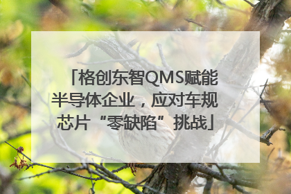 格创东智QMS赋能半导体企业，应对车规芯片“零缺陷”挑战