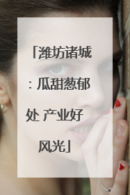 潍坊诸城：瓜甜葱郁处 产业好风光