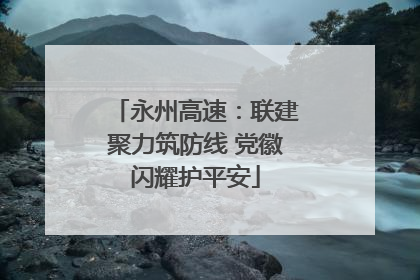 永州高速：联建聚力筑防线 党徽闪耀护平安