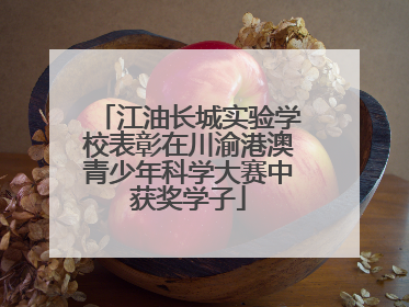 江油长城实验学校表彰在川渝港澳青少年科学大赛中获奖学子