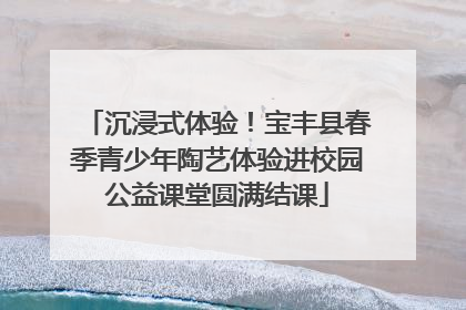 沉浸式体验！宝丰县春季青少年陶艺体验进校园公益课堂圆满结课