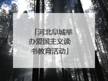 河北阜城举办爱国主义读书教育活动