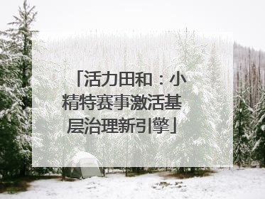 活力田和：小精特赛事激活基层治理新引擎