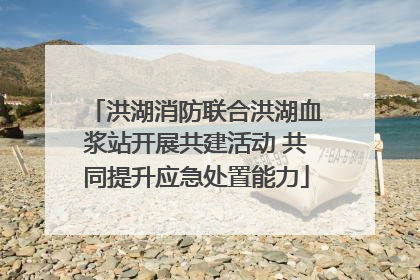 洪湖消防联合洪湖血浆站开展共建活动 共同提升应急处置能力