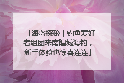 海岛探秘｜钓鱼爱好者组团来南隍城海钓，新手体验也惊喜连连