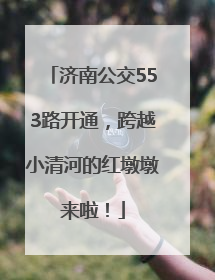 济南公交553路开通，跨越小清河的红墩墩来啦！