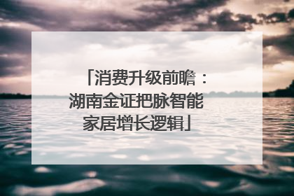 消费升级前瞻：湖南金证把脉智能家居增长逻辑