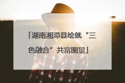 湖南湘潭县绘就“三色融合”共富图景