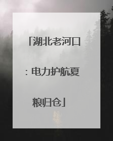 湖北老河口：电力护航夏粮归仓