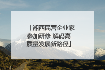 湘西民营企业家参加研修 解码高质量发展新路径