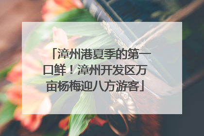 漳州港夏季的第一口鲜！漳州开发区万亩杨梅迎八方游客