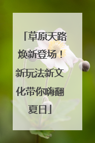 草原天路焕新登场！新玩法新文化带你嗨翻夏日