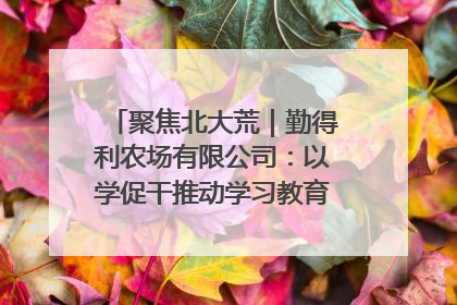 聚焦北大荒｜勤得利农场有限公司：以学促干推动学习教育“升温提速”