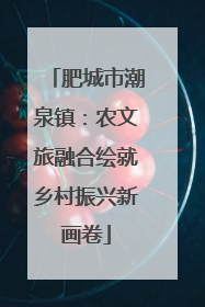 肥城市潮泉镇：农文旅融合绘就乡村振兴新画卷