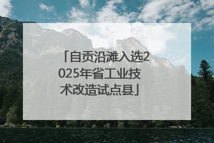 自贡沿滩入选2025年省工业技术改造试点县