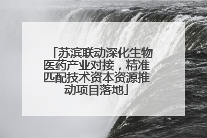 苏滨联动深化生物医药产业对接，精准匹配技术资本资源推动项目落地