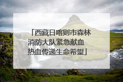 西藏日喀则市森林消防大队紧急献血 热血传递生命希望
