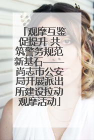 观摩互鉴促提升 共筑警务规范新基石——尚志市公安局开展派出所建设拉动观摩活动