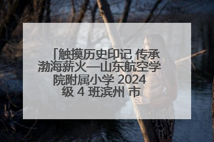 触摸历史印记 传承渤海薪火—山东航空学院附属小学 2024 级 4 班滨州 市档案馆研学实践活动