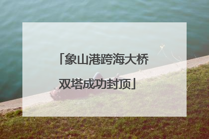 象山港跨海大桥双塔成功封顶