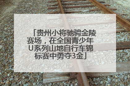 贵州小将驰骋金陵赛场，在全国青少年U系列山地自行车锦标赛中勇夺3金