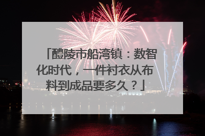 醴陵市船湾镇：数智化时代，一件衬衣从布料到成品要多久？