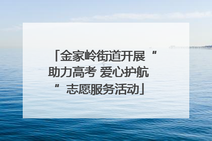 金家岭街道开展“助力高考 爱心护航”志愿服务活动