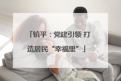镇平：党建引领 打造居民“幸福里”