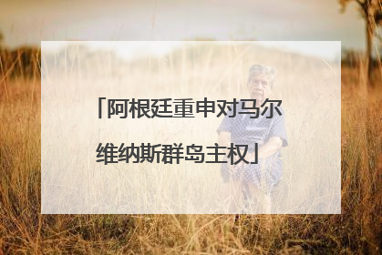阿根廷重申对马尔维纳斯群岛主权