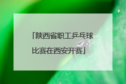 陕西省职工乒乓球比赛在西安开赛