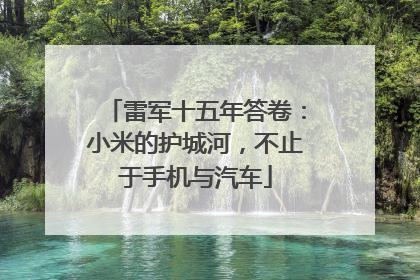 雷军十五年答卷：小米的护城河，不止于手机与汽车
