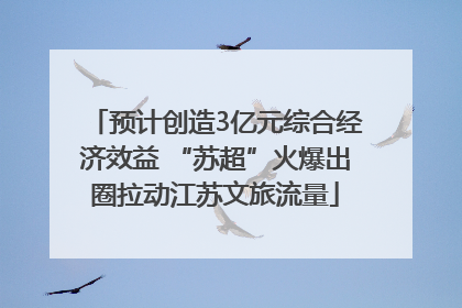 预计创造3亿元综合经济效益 “苏超”火爆出圈拉动江苏文旅流量