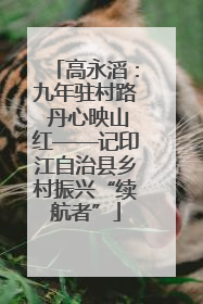 高永滔：九年驻村路 丹心映山红——记印江自治县乡村振兴“续航者”