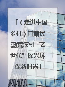 （走进中国乡村）甘肃民勤荒漠引“Z世代”探兴环保新时尚