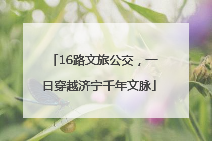 16路文旅公交，一日穿越济宁千年文脉