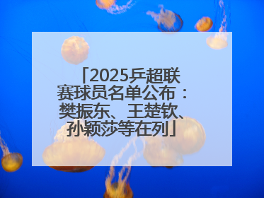 2025乒超联赛球员名单公布：樊振东、王楚钦、孙颖莎等在列