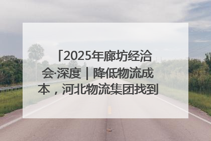 2025年廊坊经洽会·深度｜降低物流成本，河北物流集团找到一把“金钥匙”