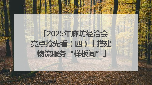 2025年廊坊经洽会亮点抢先看（四）丨搭建物流服务“样板间”