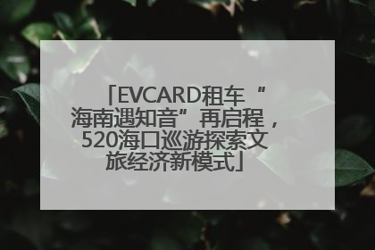 EVCARD租车“海南遇知音”再启程，520海口巡游探索文旅经济新模式